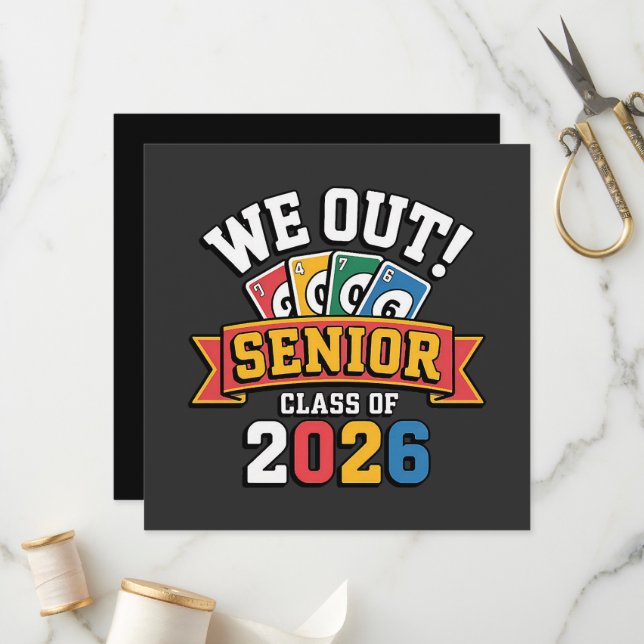 We Out Senior Class Of 2026 Programme (Front/Back In Situ)
