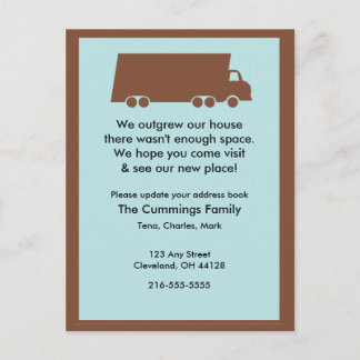 We Outgrew Our House Postcard