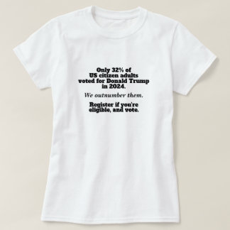 We Outnumber Them Vote No Kings Anti-Trump Protest T-Shirt