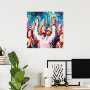 We Praise Thee Abstract Poster