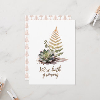 We’re Both Growing Botanical Succulent Design Invitation