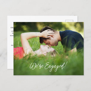 We re Engaged Invitation Postcard