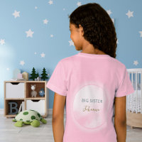 We´re on Cloud 9 Big Sister Pink Girly Baby Shower