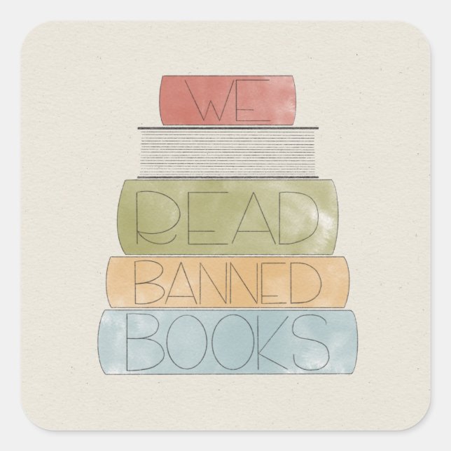 We Read Banned Books  Sticker (Front)