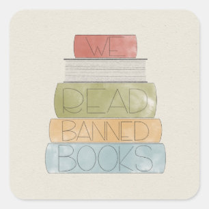 We Read Banned Books Sticker