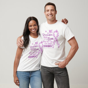 We Remember Their Love Butterfly Ribbon T-Shirt