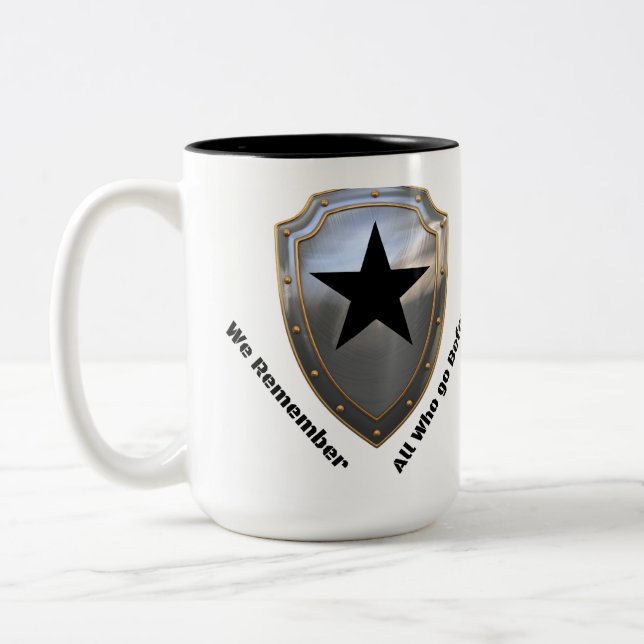 We Remember Two-Tone Coffee Mug (Left)