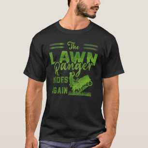 We Ride At Dawn Dad Lawn Mower Make Laugh Day Yard T-Shirt