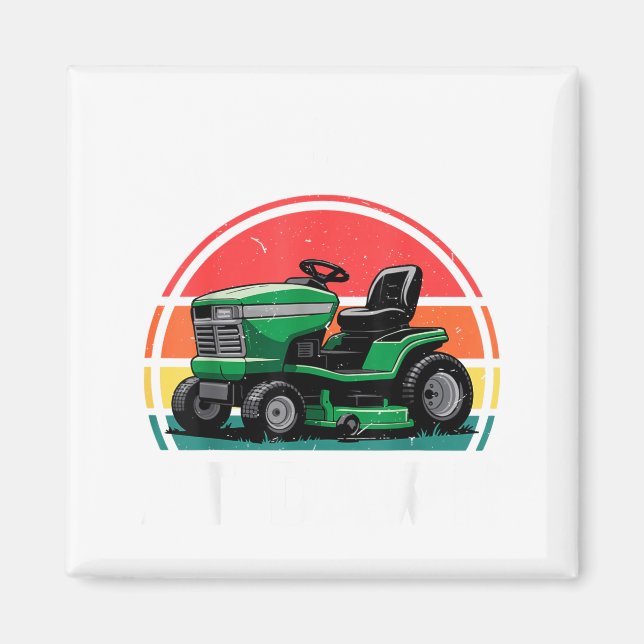 We Ride At Dawn Riding Lawn Mower Toddler Funny Mo Magnet (Front)