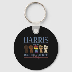 We Rise - Kamala Harris 2024 Lgbt Key Ring