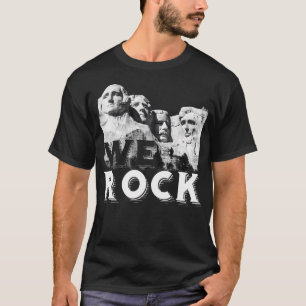 We Rock Mount Rushmore Presidents Sculpture T-Shirt