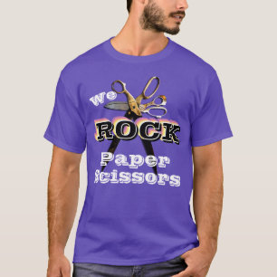 We Rock Paper Scissors Scrapbook T-Shirt