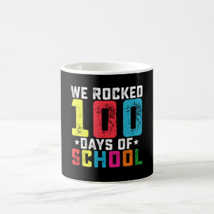 We Rocked 100 Days of School Teacher Student Coffee Mug