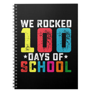 We Rocked 100 Days of School Teacher Student Notebook