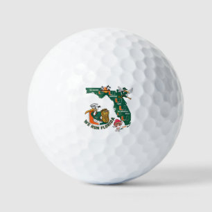 We Run Florida Football Fan Gameday Graphic  Golf Balls