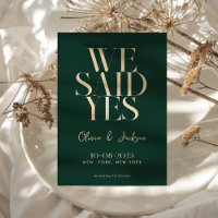 We Said Yes Minimal Chic Modern Wedding