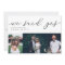 We Said Yes Modern Script Wedding Multi Photo