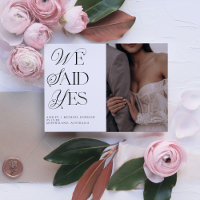 We Said Yes Photo Wedding Reception QR Code