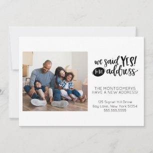 We Said Yes to the Address Moving Announcement
