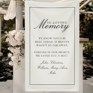 "We Saved You A Seat" Ivory Wedding Banner
