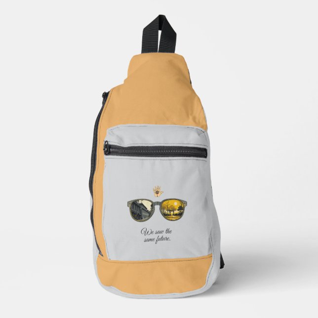 We saw the same future sling bag (Front)