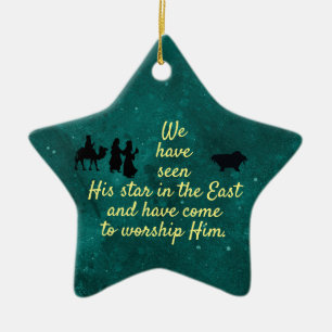 We saw the star ceramic tree decoration