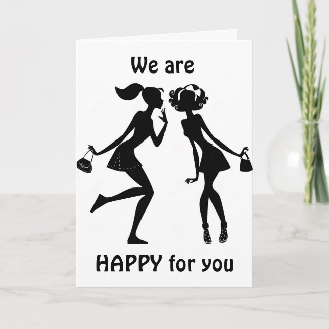 WE SAY "CONGRATULATIONS" & WE'LL MISS YOU! CARD (Front)