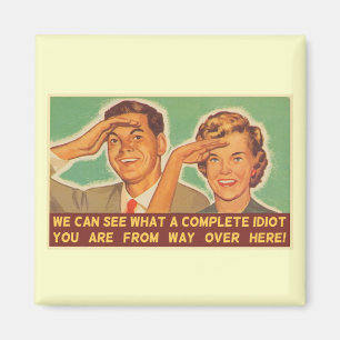We See You're An Idiot Magnet