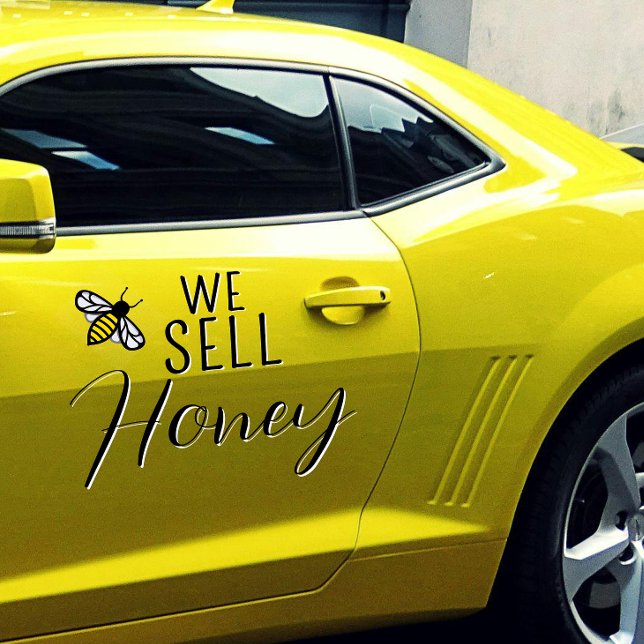 We Sell Honey Bee Apiary Promotional Window Cling (Creator Uploaded)