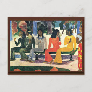 We Shall Not Go To The Market Today, By Gauguin Postcard