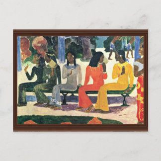 We Shall Not Go To The Market Today,  By Gauguin Postcard