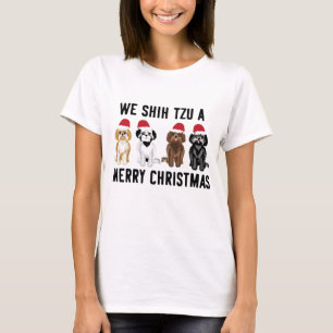 We Shih Tzu a Merry Christmas Dog T-Shirt