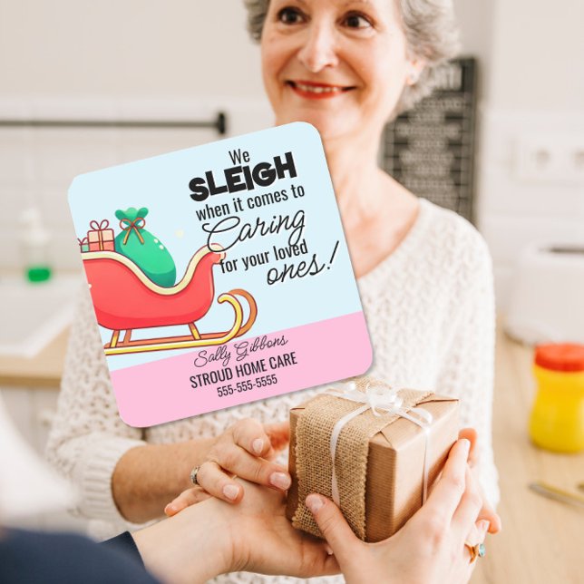 We Sleigh Caregiver Christmas client sticker  (Creator Uploaded)
