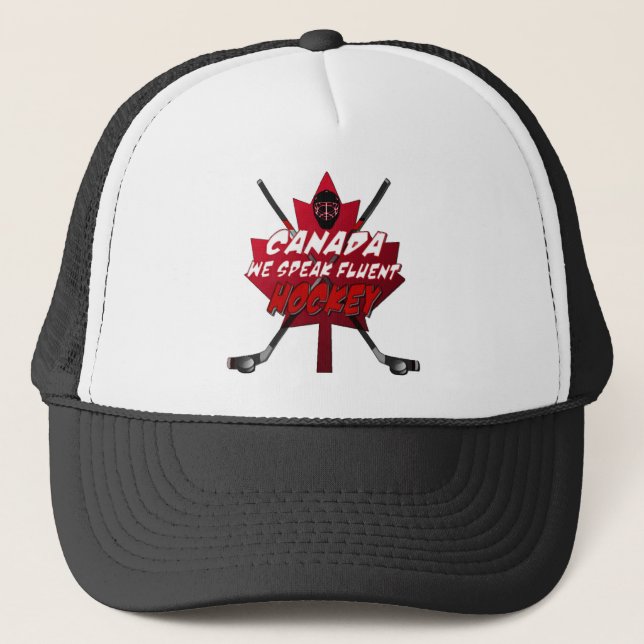 We Speak Fluent Hockey Canada Humour Hat (Front)