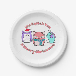 We Squish You A Merry Christmas  Paper Plate