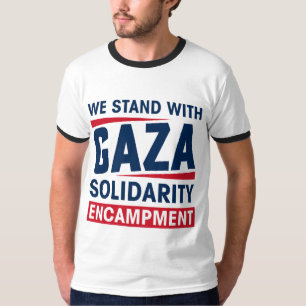 We Stand With Gaza Solidarity Encampment -  Men's  T-Shirt
