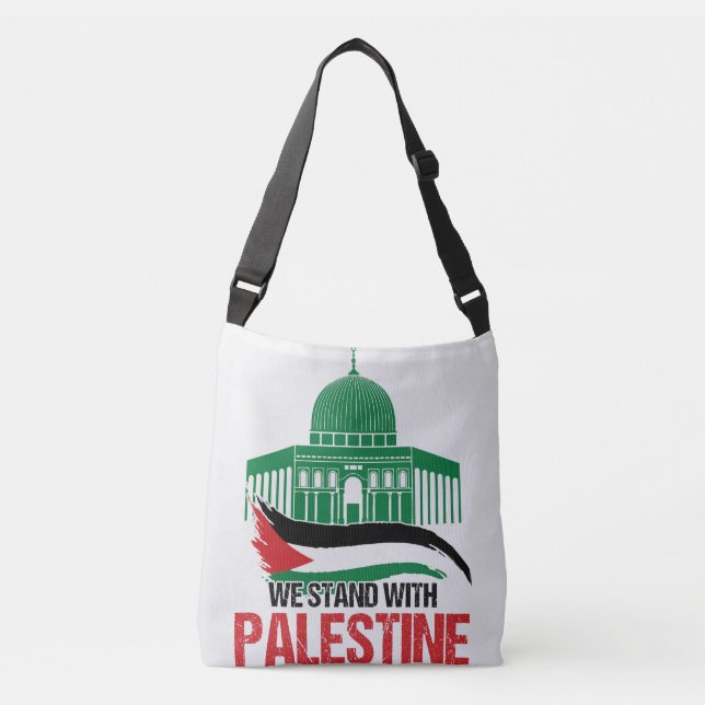 We Stand with Palestine Crossbody Bag (Front)