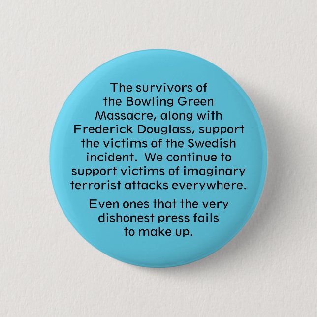 We stand with them 6 cm round badge (Front)