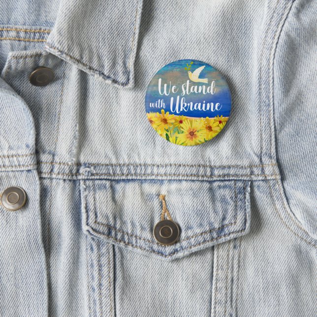 WE STAND WITH UKRAINE Button (In Situ)
