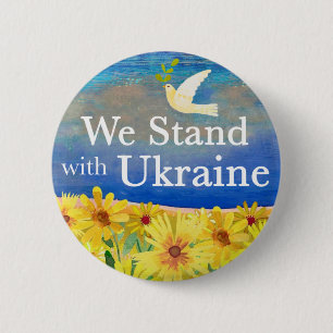 WE STAND WITH UKRAINE Button