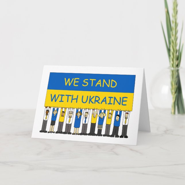 We Stand with Ukraine Card (Front)