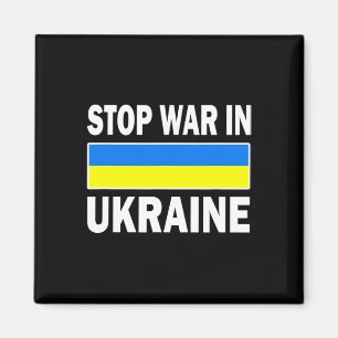 We Stand With Ukraine Free Ukraine Stop War In Ukr Magnet