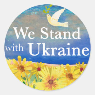 WE STAND WITH UKRAINE Stickers