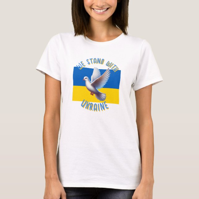We Stand With Ukraine T-Shirt (Front)