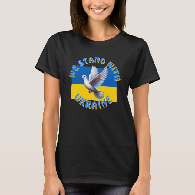 We Stand With Ukraine T-Shirt (Front)