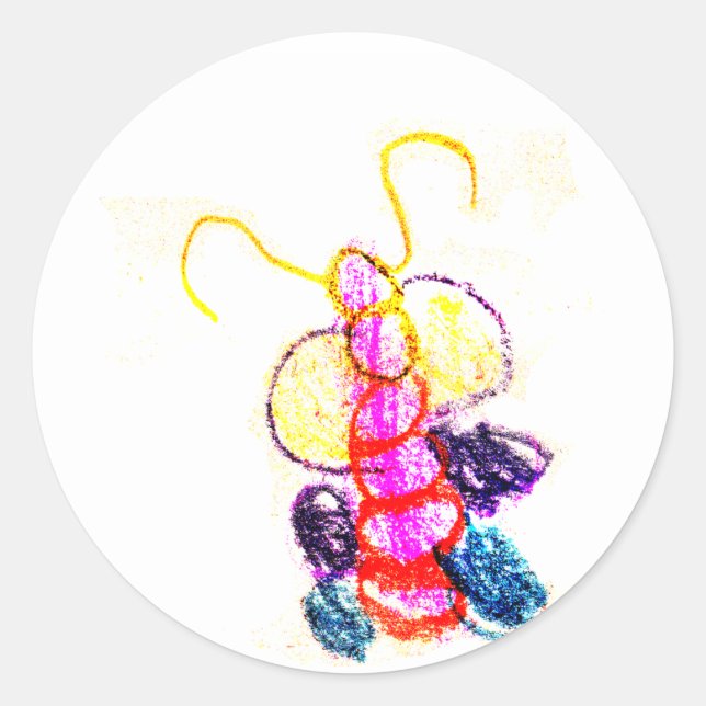 "We stand with You Caterpillar", "jGibney The MUSE Classic Round Sticker (Front)