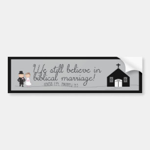 We Still Believe Bride & Groom Bumper Sticker