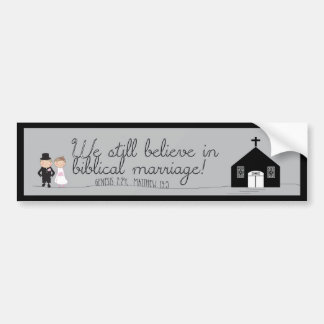 We Still Believe Bride & Groom Bumper Sticker