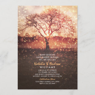 We Still Do 15th Wedding Anniversary Love Seasons Invitation