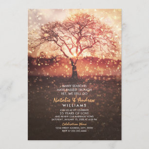 We Still Do 25th Wedding Anniversary Love Seasons Invitation